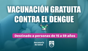 VACUNACI�N GRATUITA CONTRA EL DENGUE: REQUISITOS, TURNOS Y LUGAR DE APLICACI�N